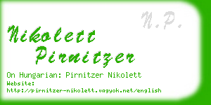 nikolett pirnitzer business card